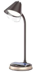 Stolná lampa IMMAX FINCH, Qi nabíjanie, 9W hnedá/zlatá

 obrázok produktu 5 z 16