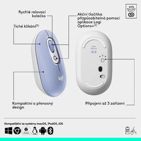 Klávesnica s myšou Logitech POP ICON, US layout fialová

 obrázok produktu 7 z 10