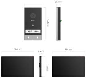 Dverný videotelefón EZVIZ HP7 2-Family Kit čierny

 obrázok produktu 1 z 1