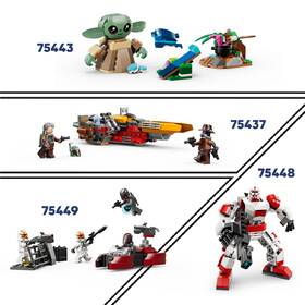 Stavebnica LEGO® Star Wars™ 75436 Mandalorian, Grogu a spídrová motorka 

 obrázok produktu 6 z 9