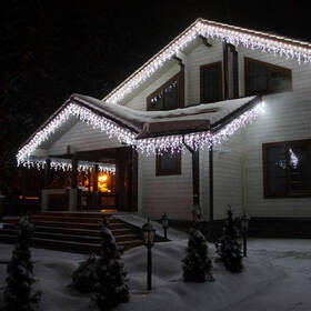 Vianočné osvetlenie ColorWay vonkajšie, 192 LED, 220V AC, 6× 0,6m, studená biela 

 obrázok produktu 17 z 19