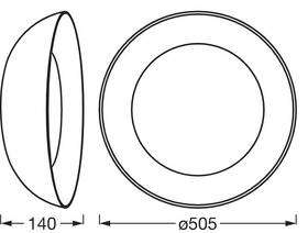 LED stropné svietidlo LEDVANCE ORBIS AL505 36W WT 

 obrázok produktu 4 z 5