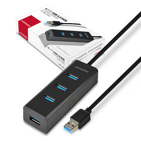 USB Hub Axagon USB / 4x USB 3.0, 1,2 m čierny

 obrázok produktu 8 z 8