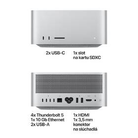 PC mini Apple M5 Max 18× CPU, 32× GPU, 36 GB, 512 GB 

 obrázok produktu 3 z 6