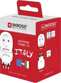 Cestovný adaptér SKROSS na použitie v Taliansku biely

 obrázok produktu 6 z 6