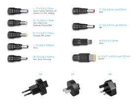 Sieťový adaptér Avacom QuickTIP 45W, univerzálny, EU/US/UK, 9 konektorov 

 obrázok produktu 2 z 3