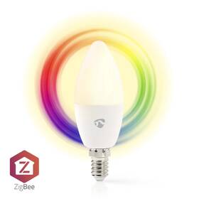 Inteligentná žiarovka Nedis SmartLife Zigbee 3.0, E14, 4,9 W, RGB 

 obrázok produktu 3 z 4