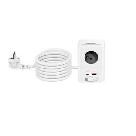 Rozbočovacia zásuvka Cubenest PowerCube 4xAC, PD 65W, 2xC,1xA, 3m kabel sivá/biela

 obrázok produktu 1 z 10