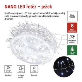 LED reťaz EMOS na cívce, nano, stříbrný, 9,6 m, venkovní i vnitřní, studená bílá, časovač strieborný

 obrázok produktu 2 z 7