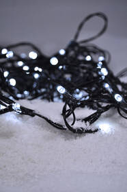 Vianočné osvetlenie Solight reťaz, 100 LED, 10+3m, 8 funkcií, časovač, IP44, studená biela 

 obrázok produktu 3 z 5