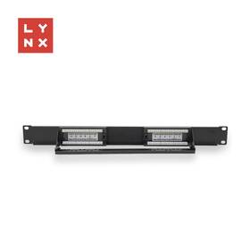 Držiak Lynx 19" patch panel 12port, UTP Cat6, 50µ, nestíněný čierny

 obrázok produktu 1 z 1