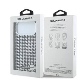 Kryt na mobil Karl Lagerfeld PU Houndstooth Resin Plate MagSafe na Apple iPhone 17 Pro čierny

 obrázok produktu 6 z 6