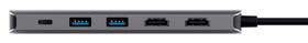 USB Hub Trust Dalyx 6-in-1 USB-C strieborný

 obrázok produktu 3 z 9