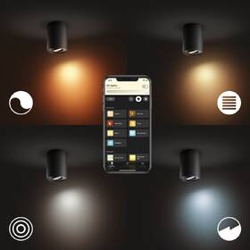 Bodové svietidlo Philips Pillar White Ambiance Spot, bez ovládača čierne

 obrázok produktu 2 z 4