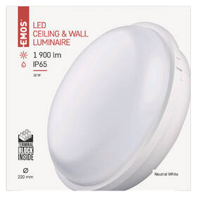 LED stropné svietidlo EMOS Qari, kruh, 20W, neutrálna biela biele

 obrázok produktu 2 z 2