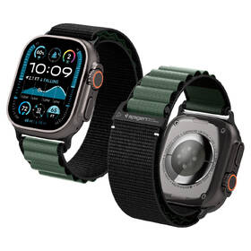 Remienok Spigen Fabric na Apple Watch 49/46/45/44mm čierny/zelený

 obrázok produktu 1 z 15