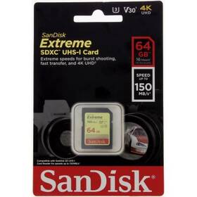 Pamäťová karta SANDISK 64GB UHS-I U3 (150R/60W) 

 obrázok produktu 3 z 3