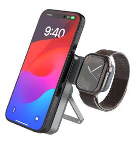 Powerbank FIXED MagZen 5 Stand, nabíjení Apple Watch, MagSafe, 5000 mAh sivá

 obrázok produktu 1 z 10