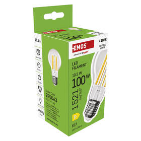 LED žiarovka EMOS Filament A60, 10,5 W, E27, neutrálna biela 

 obrázok produktu 7 z 7