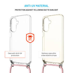 Kryt na mobil FIXED Pure Neck s ružovou šnúrkou na krk na Samsung Galaxy A26 5G priehľadný

 obrázok produktu 3 z 4