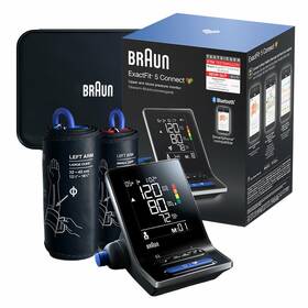 Tlakomer na pažu Braun 5 Connect BUA6350, Bluetooth čierny

 obrázok produktu 1 z 5