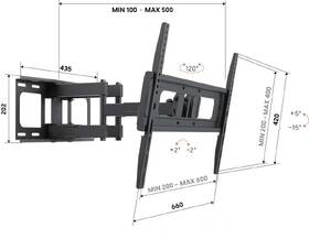 Držiak na TV Vogel’s UP 653 rameno pro, 40-80", 45 kg čierny

 obrázok produktu 2 z 2