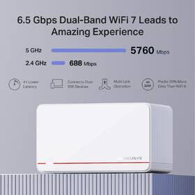 Kompletný Wi-Fi systém Mercusys Halo H37BE (2 ks) biely

 obrázok produktu 4 z 9