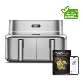 Fritéza teplovzdušná COSORI Iconic Dual CAF-SE901S-CEU, 8,6 l nerez

 obrázok produktu 3 z 10