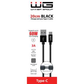 Kábel WG USB/USB-C, 20cm čierny

 obrázok produktu 1 z 1