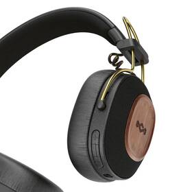 Slúchadlá Marley Positive Vibration Riddim BT, Rasta čierna/zlatá/drevená

 obrázok produktu 2 z 5