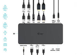 Dokovacia stanica i-tec USB 3.0/USB-C/Thunderbolt 3 Professional Dual 4K Display Station Gen2, PD 100W 

 obrázok produktu 3 z 4