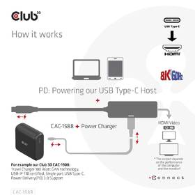 Redukcia Club3D USB-C/HDMI 8K60Hz/4K120Hz 

 obrázok produktu 8 z 9