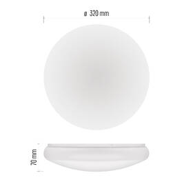 LED stropné svietidlo EMOS Tivi, 32 cm, 8,6 W biele

 obrázok produktu 7 z 11
