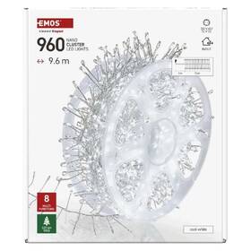 LED reťaz EMOS na cívce, nano, stříbrný, 9,6 m, venkovní i vnitřní, studená bílá, časovač strieborný

 obrázok produktu 7 z 7