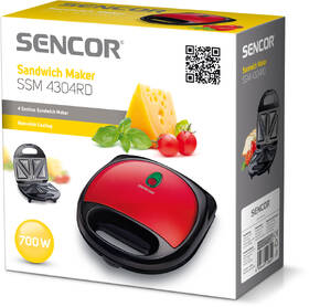 Sendvičovač Sencor SSM 4304RD 

 obrázok produktu 3 z 3