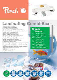 Laminovacie fólie Peach Combi Box 50 ks 

 obrázok produktu 1 z 1