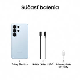Mobilný telefón Samsung Galaxy S26 Ultra 5G 12 GB / 256 GB modrý

 obrázok produktu 8 z 21