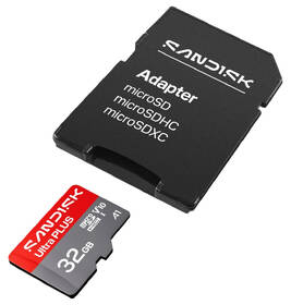 Pamäťová karta SANDISK 32GB UHS-I U1 (130R) + SD apaptér 

 obrázok produktu 3 z 5