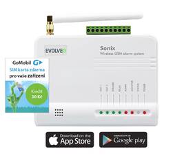 Alarm Evolveo Sonix, bezdrôtový, GSM biele

 obrázok produktu 2 z 5