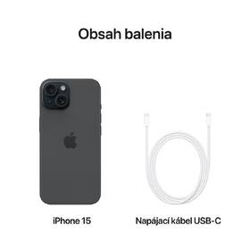 Mobilný telefón Apple iPhone 15 512GB čierny 

 obrázok produktu 7 z 8