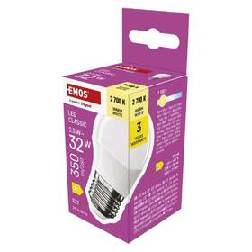 LED žiarovka EMOS Classic mini globe, E27, 2,5 W, teplá biela 

 obrázok produktu 3 z 3