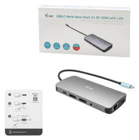 Dokovacia stanica i-tec USB-C Metal Nano 3x Display Docking Station , PD 100 W 

 obrázok produktu 4 z 8