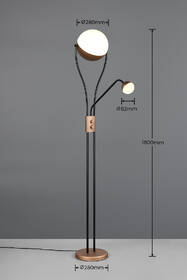 Stojacia lampa TRIO CHRIS, LED hnedá

 obrázok produktu 8 z 8