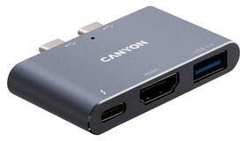 Dokovacia stanica Canyon DS-1 3v1 Thunderbolt 3 - Apple Mackbook sivá

 obrázok produktu 1 z 14