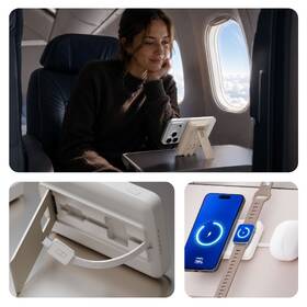 Powerbank 3mk SafeCell 4in1 Semi-Solid 10000 mAh, 22.5 W, MagSafe, nabíjanie Apple Watch béžová

 obrázok produktu 2 z 6