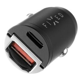 Adaptér do auta FIXED USB-C PD, USB QC 3.0, 30W čierny

 obrázok produktu 1 z 7
