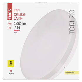 LED stropné svietidlo EMOS Tori, kruh, 24W, teplá biela biele

 obrázok produktu 2 z 2