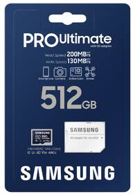 Pamäťová karta Samsung 512GB UHS-I U3 (200R/130W) + SD adaptér 

 obrázok produktu 6 z 6