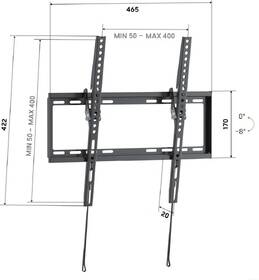 Držiak na TV Vogel’s UP 4013 s náklonem pro, 32-65", 45 kg čierny

 obrázok produktu 2 z 2