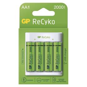 Nabíjačka GP Eco E411 + 4× AA ReCyko 2000 

 obrázok produktu 3 z 5